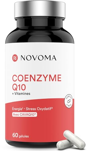 Coenzyme Q10 CAVAQ10® + Vitamines C et E, 60 Gélules Végétales - 2 Mois