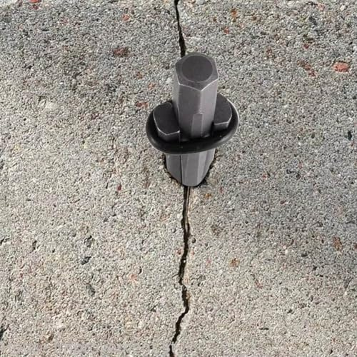 Juego de 5 cuñas de separación de roca con espaciadores de acero forjado de 16 mm de diámetro, aplicación resistente de separación de piedra y hormigón