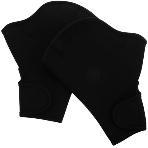 Vaguelly Guantes de Buceo de Nailon Transpirables para Hombre, Talla L, Color Negro, Guantes de Natación y Fitness, Protección para Palmas en Deportes Acuáticos, Suministros para Snorkel