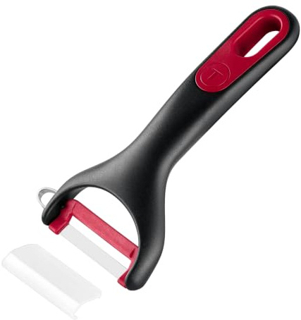 Tefal - Ingenio+ Éplucheur en forme de Y avec étui de protection - Noir | Éplucheur à lame rotative pour fruits et légumes - Ustensiles de cuisine inox ergonomiques avec étui de rangement sécurisé