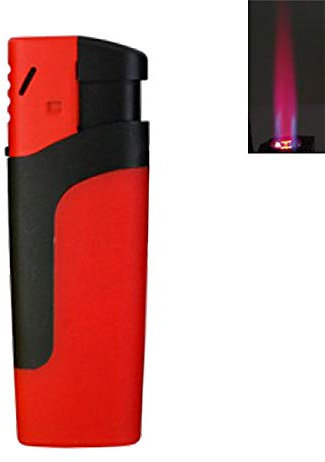 Mechero antitormenta Mosa, mechero turbo, 5 colores, soplete, mechero de gas, rojo