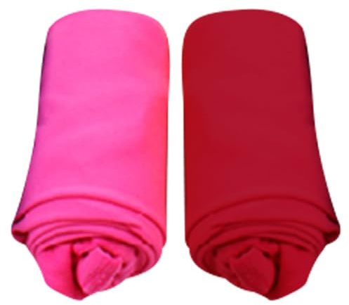 Calzamaglia da donna con rosa e rosso, lunghezza totale, due, per feste Rosso rosa e rosso.