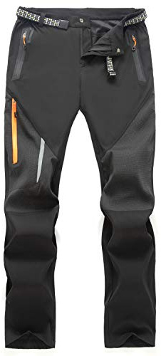 Freiesoldaten de Los Hombres Exterior Pantalones Ligeros Secado Rápido Senderismo Caza Pantalones de Pesca con Cinturón