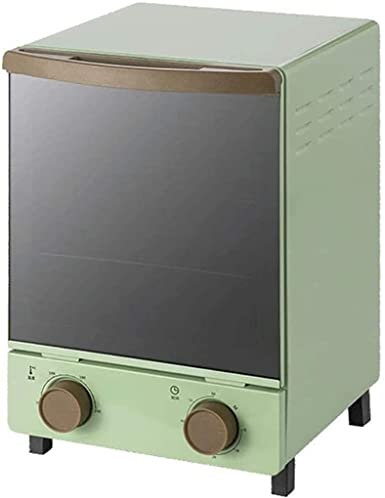 CAZARU 12 litres Rétro Mini Four Vertical Lumière Quartz Tube De Chauffage Miroir De Synchronisation Porte en Verre Mini Fours