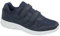 Mens Wide Fit Casual Shoes Touch Fasten Lightweight Memory Foam Trainers Navy 7