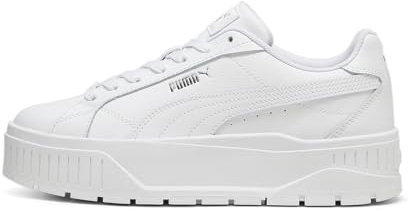 PUMA Sneakers Karmen II in Pelle da Donna 35.5, White Silver Metallic
