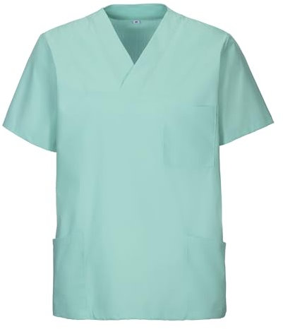 EXNER Medizinischer Schlupf-Kasack, OP-Kasack, Unisex, für Krankenpflege, Altenpflege, Farbe Mint, Größe 6XL