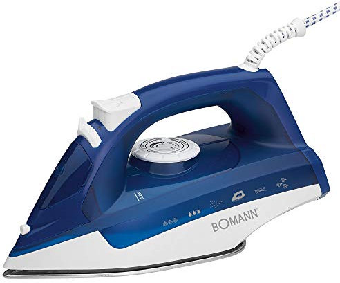 Bomann® Dampfbügeleisen mit Edelstahlspezialsohle | 2200W | Bügeleisen mit Dampf | 250ml Tank | schnelle Aufheizzeit | Steam Iron mit Tropfstopp und Anti-Kalk | Bügeleisen Dampf | DB 6004 CB