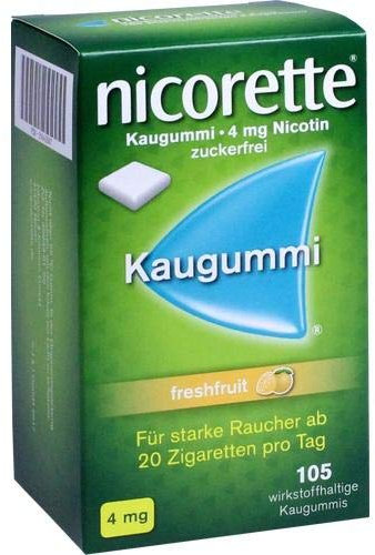 NICORETTE 4 mg freshfruit Kaugummi 105 St