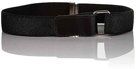Olata Cintura Elastica Regolabile per Bambini – Estensibile con Chiusura a Strappo, Ideale per 0-15 Anni. Nero (5-12 Anni)