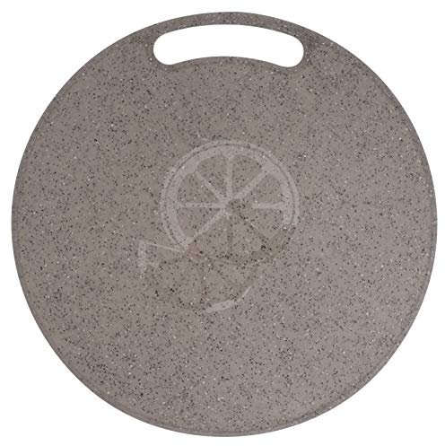 1stück Schneidebretter Rundes Kunststoff Schneidebrett Imitation Marmor Design Rutschfest Aufhängbar Für Obst Gemüse Brot Leicht Zu Reinigen Wasserabweisend