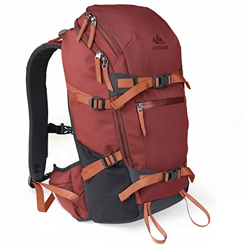 Unigear Mochila de Esquí, Mochila de Viaje de Snowboard de 22L, Mochila Impermeable de Poliéster 900D para Snowboard, Gafas, Guantes, Esquí al Aire Libre, Camping y Accesorios de Senderismo