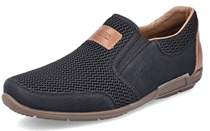 Rieker Homme Chaussures Basses 09069, Monsieur Mocassin,Chaussons,Chaussures d'affaires,Chaussures de Costume,élégant,Noir (Schwarz / 00),43 EU / 9 UK