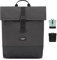 LARKSON Zaino Donna Uomo Grigio - Tammo - Borsa per PC Portale, Lavoro, Università e Viaggio - Rolltop Leggero - Impermeabile