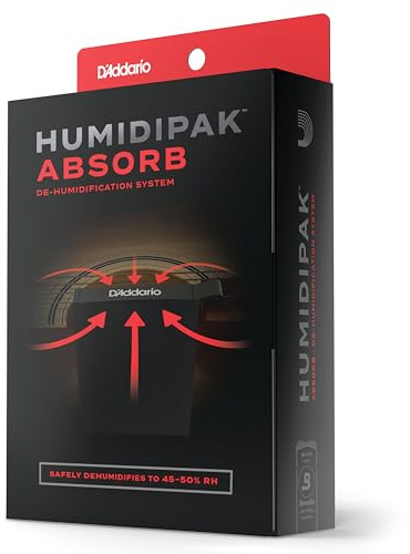 D'Addario Guitar Dehumidifier System - Humidipak Absorb Kit - Automatic Humidity Control System - Maintenance-Free, Two-Way Humidity Control System For Guitars