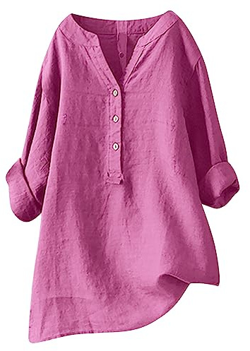 Plus Size Clothes for Women Fashion Casual T-Shirt Short Sleeve V-Neck Sweatshirt Tops Blouse Womens Cotton Linen Long Sleeve Shirts Comfy Loose Tunic Tops Casual Solid Blouses