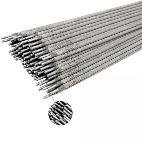 CXGBQSJ 50 st Svetsstav J422 Kolstål Svetsstav Diam 1-1,8 mm Lång 250 mm stabil båge, lätt att ta bort slagg,50 pcs,1mm