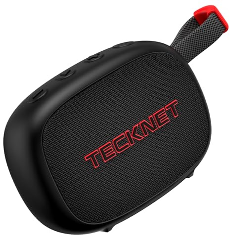 TECKNET Portable Bluetooth Speaker, TWS Surround Sound & Powerful Bass, IP67 Waterproof Dustproof Wireless Speaker, 30H Playtime, Bluetooth 5.4, Mini Travel Speaker for Outdoor, Party