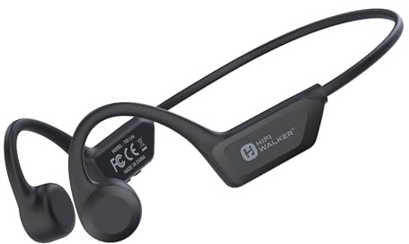 HIFI WALKER Casque Conduction Osseuse, Bluetooth 6.0 Écouteurs à Conduction Osseuse IPX7, 18h Autonomie Ecouteurs sans Fil Sport pour Course à Pied, Sport, Cyclisme, Fintess