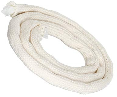 NKlaus 5 meter veke med glasfiber veke rund Ø 8mm för smältande ljus spritlampa oljelampa för renad lampolja paraffinolja trädgårdsbrännare paraffinlampa 1260