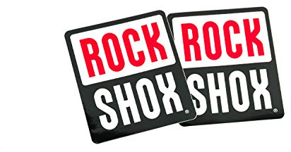 2 Stück Rock Shox Aufkleber Fahrrad Gabel Rahmen Dekor Sticker Fork Decal