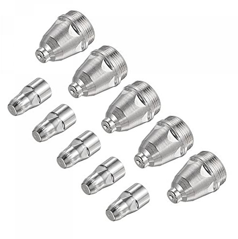 sourcing map 1.1mm P80 Electrode Plasma Cutting Consumable Cutter Torch Nozzle Tips & Plasma Cutting Electrode, for Air Plasma Cutting Machine, 5Pcs