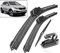 Wischerblätter Scheibenwischer vorne und hinten Wischerblätter Set Kit, für KIA Sportage SL 2010-2015 Windschutzscheibe Windschutzscheibe 24+ 18 + 12Front- und Heckscheiben Scheibenwischer