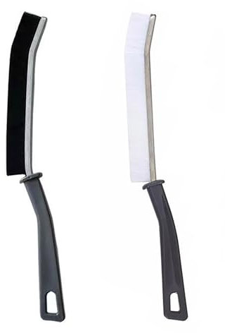 AMZFUK Cepillo para Limpieza de Grietas 2 Piezas,Cepillo de Limpieza de Hendiduras de Cerdas Duras,Limpieza Hogar Cepillo Limpieza Grietas Cepillo Juntas Cepillo Cerdas Duras
