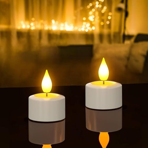 PChero Lot de 2 bougies chauffe-plat rechargeables avec minuterie à distance, LED sans flamme, décorations d'intérieur pour Halloween et Noël