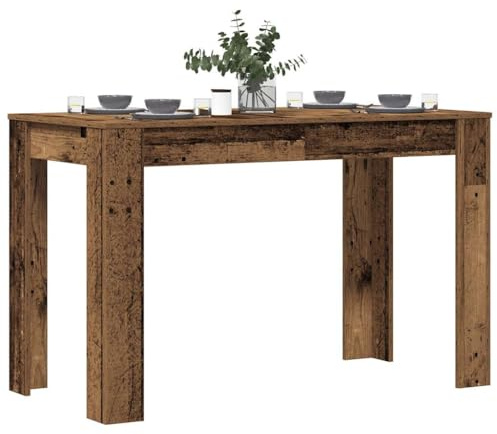 Tavolo da Pranzo Legno Antico 120x60x76 cm in Truciolato (21,8KG)