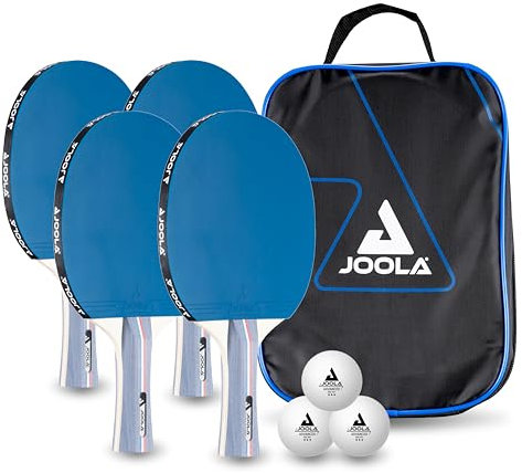 JOOLA Team School FR Tischtennisset - 4 Tennisschläger/3 Bälle