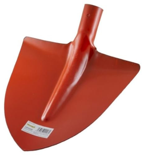 Badile a Punta in Acciaio Temprato Rinforzato Verniciato con Manico in Legno di Faggio da 140 cm – 28,5 × 29 cm, 1,1 kg – Ideale per Giardinaggio ed Edilizia (Arancio)