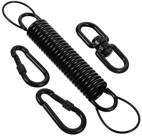 YUNGLOO Set professionale per sedia a dondolo con fibbie a molla in acciaio inox per amache da giardino da giardino 300 kg di carico montaggio a soffitto set di molle a dondolo