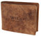 Herren Vintage Geldbörse, Portemonnaie, Brieftasche mit Kredit-/Visitenkarten Büffel VOLL Leder geölt nachhaltig mit Doppelnaht(12/9 / 2 cm) (beige)