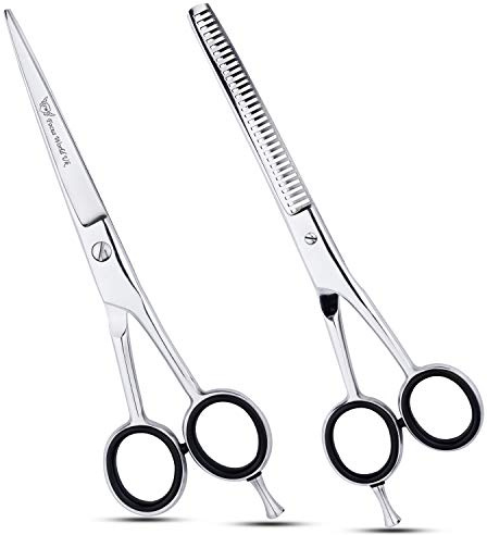 Focus World Uk Hairdressing Scissors Set 6.5 Inches Hairdressers Barber Hair Scissors for Professional Hair Cut and Trimming of Men & Women - Japanese Stainless Steel, FW-SET-01