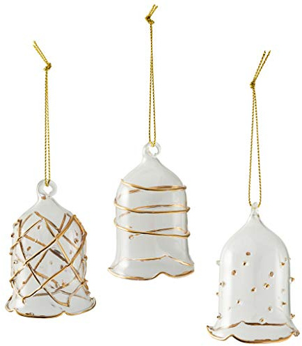 Villeroy & Boch Vintercollage tillbehör glasklocka guld set 3