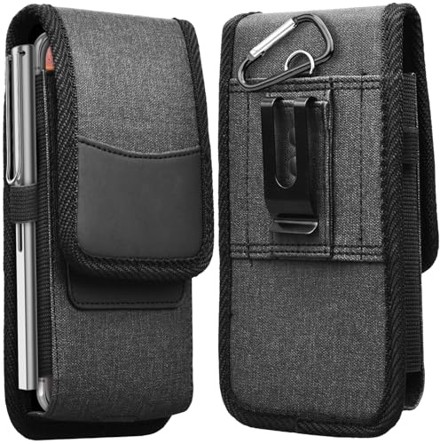 Takfox Extra Large Phone Holster for Samsung Galaxy S24 Ultra Note 20 Ultra S23 Plus S22 S21 FE 5G Note 10 Plus A35 A55 A14 A23 A15,iPhone 15 Pro Max 16 XR Belt Clip Holster Phone Holder Pouch Case