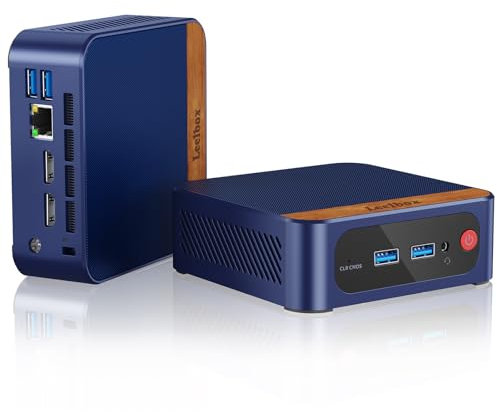 Mini PC, Intel® Processor Alder Lake-N100 16 GB DDR4,512 GB SSD (fino a 2 TB), 2xHDMI/4K@60HZ/BT5.2/LAN/VESA,Consumo Energetico Ultra Ridotto 6 W,Design per Montaggio a Parete,Computer Desktop Mini PC