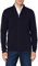 Herren Selected Basic Strickjacke | Einfarbiger Baumwolle Cardigan | SLHBERG Zip Longsleeve Sweatshirt, Farben:Navy, Größe Pullover:XL