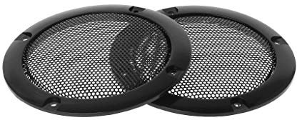 WOWOWO 2PCS Griglie per Altoparlanti 3Protezione per subwoofer Cornice per griglia Copertura in Rete di Acciaio Cerchio Decorativo Accessori Fai da Te