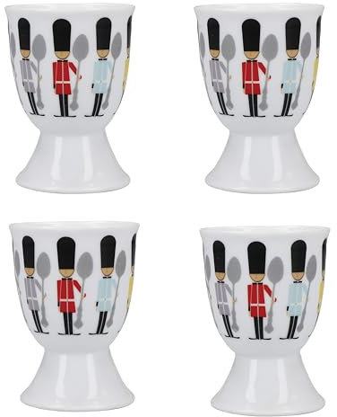KitchenCraft Egg Cup Set of 4, Porcelain