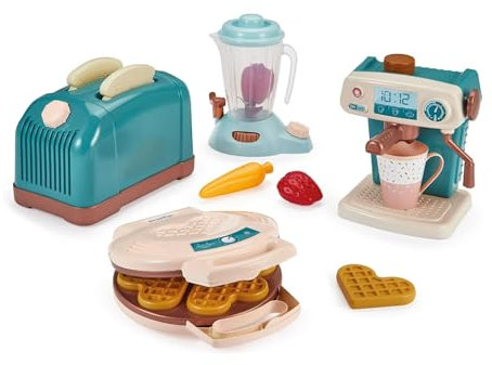 Jouets Ecoiffier - 1683 - Super Pack électroménager 4 en 1 - Jeu Imitation - A partir de 18 Mois - Fabriqué en France