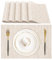 Lumaca Tischsets Abwaschbar, Set mit 6 Platzset, (70% PVC, 30% Polyester), hitzebeständig, Rutschfest, für Küchentisch und Restaurants,Beige