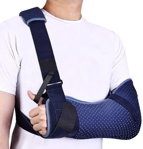 Willcom Fascia Braccio Lesioni alla Spalla, Supporto Spalla con Cinturino in Vita per Lesioni alla Cuffia dei Rotatori, Mano, Polso(Versione Comfort, Sinistra, L, 102-130CM)