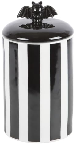 Something Different Striped Bat Jar (One Size) (Black/White)