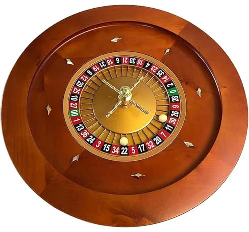 Generico Roulette La Set di Giochi con Ruota della Roulette in Legno Professionale da 12 Pollici Giradischi for Giochi da Tavolo Perfetto for Una Serata di Giochi a casa o Una Festa,B