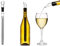 Wine Sceptre Weinkühlstab mit Belüfter aus Edelstahl - Premium Weinkühler - Dekantierer - Weingenuss in Sommelier-Qualität - Geschenk Frauen Männer - Rot und Weißwein Geschenkset