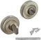 Decoranddecor Round Turn and Release Set for Bathroom Lock 54mm - Toilet Door Thumb Twist (Antique Brass)