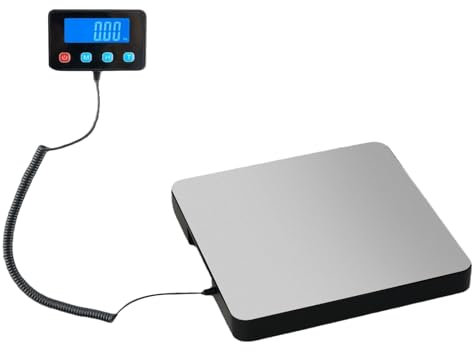 Bilancia digitale a pacchetti, 200 kg/10 g, bilancia a piattaforma, bilancia per grammi, bilancia da cucina, bilancia per lettere (A)