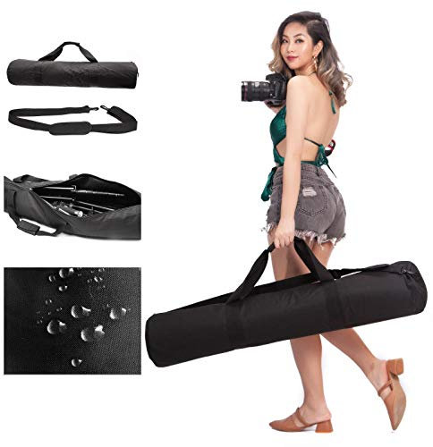 Sac Trépied Rembourré en Oxford Sac de Transport avec Bandoulière pour Équipement de Studio Photographie Appareil 100x20cm